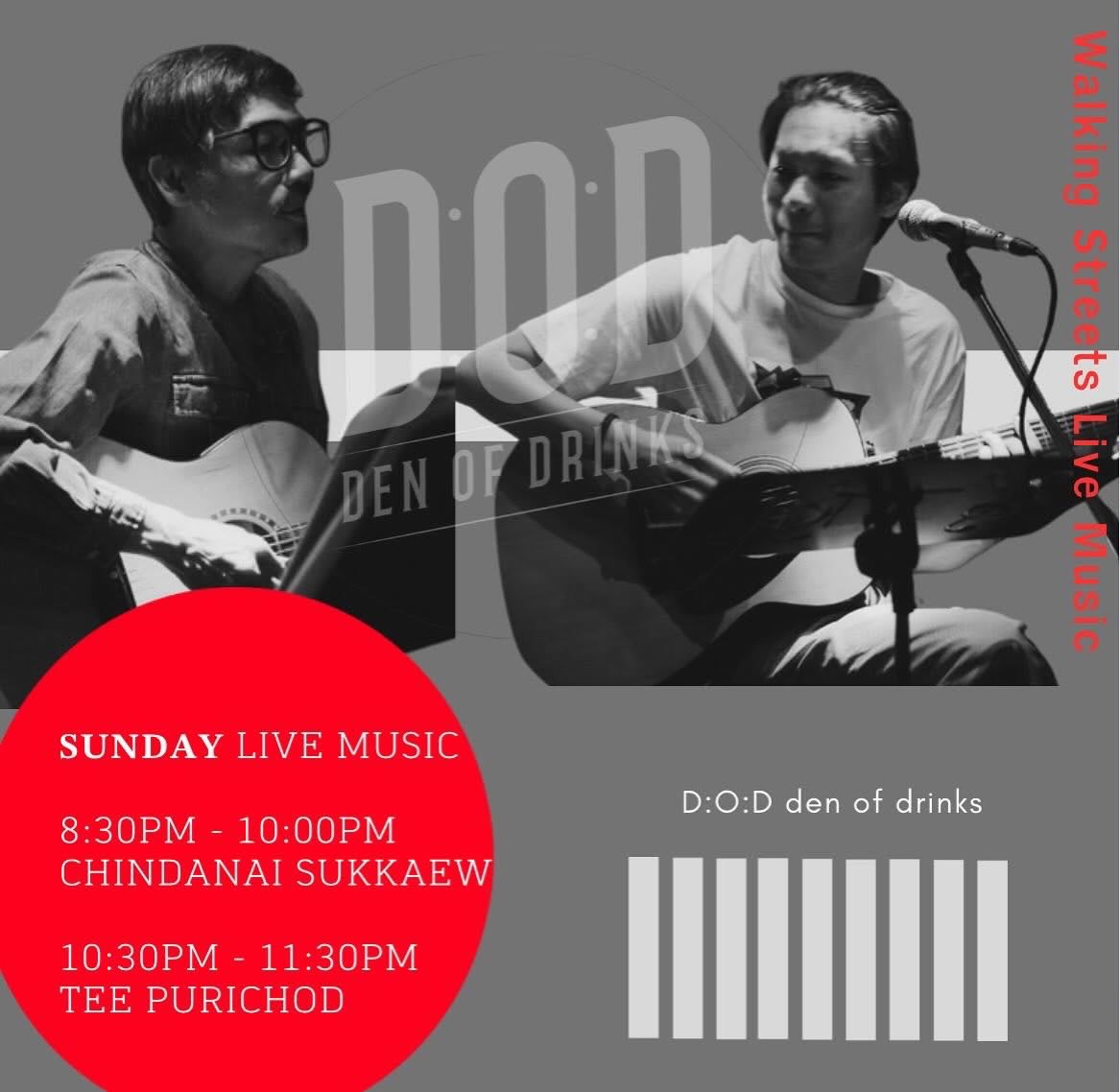 Sunday Live Music at D.O.D Den of Drinks