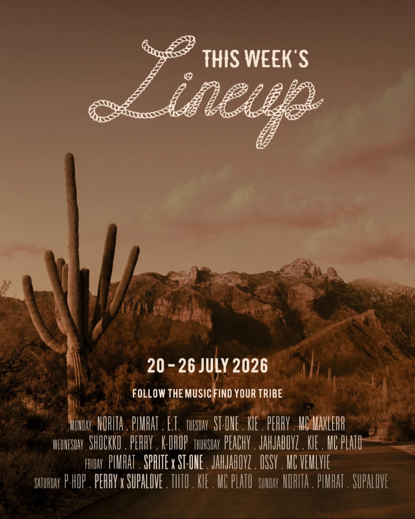 Weekly Lineup Sun 26 Jul